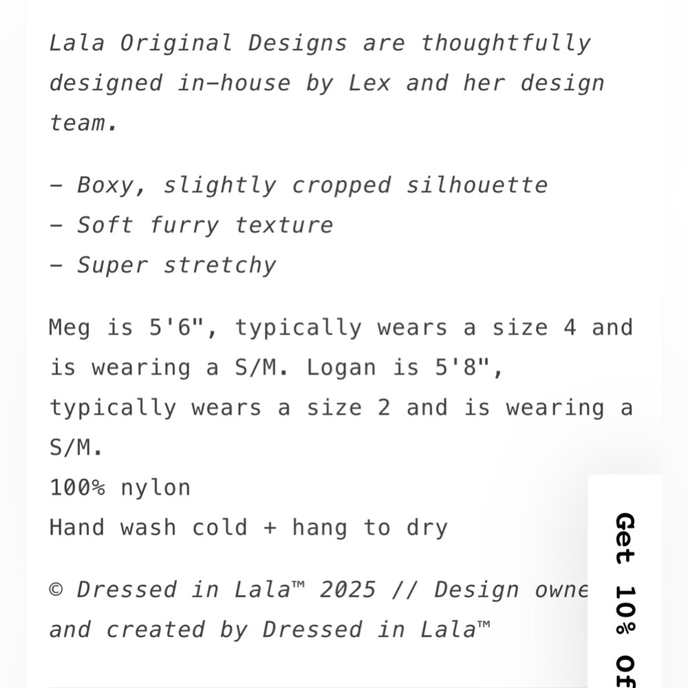 Dressed in LALA “Be Proud of Yourself Fuzzy Knit Top” in Black + White Boxy S/M - Picture 8 of 16